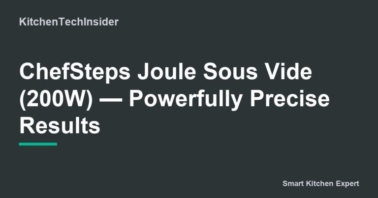 109 Chefsteps Joule Sous Vide