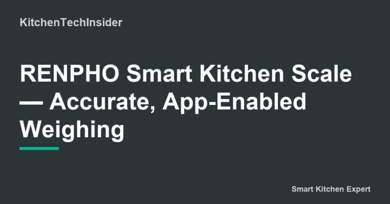 123 Renpho Smart Kitchen Scale