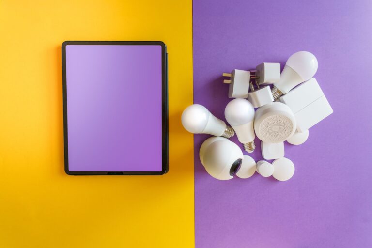 A modern smart home setup illustrating smart kitchen gadgets face off wifi bluetooth control.